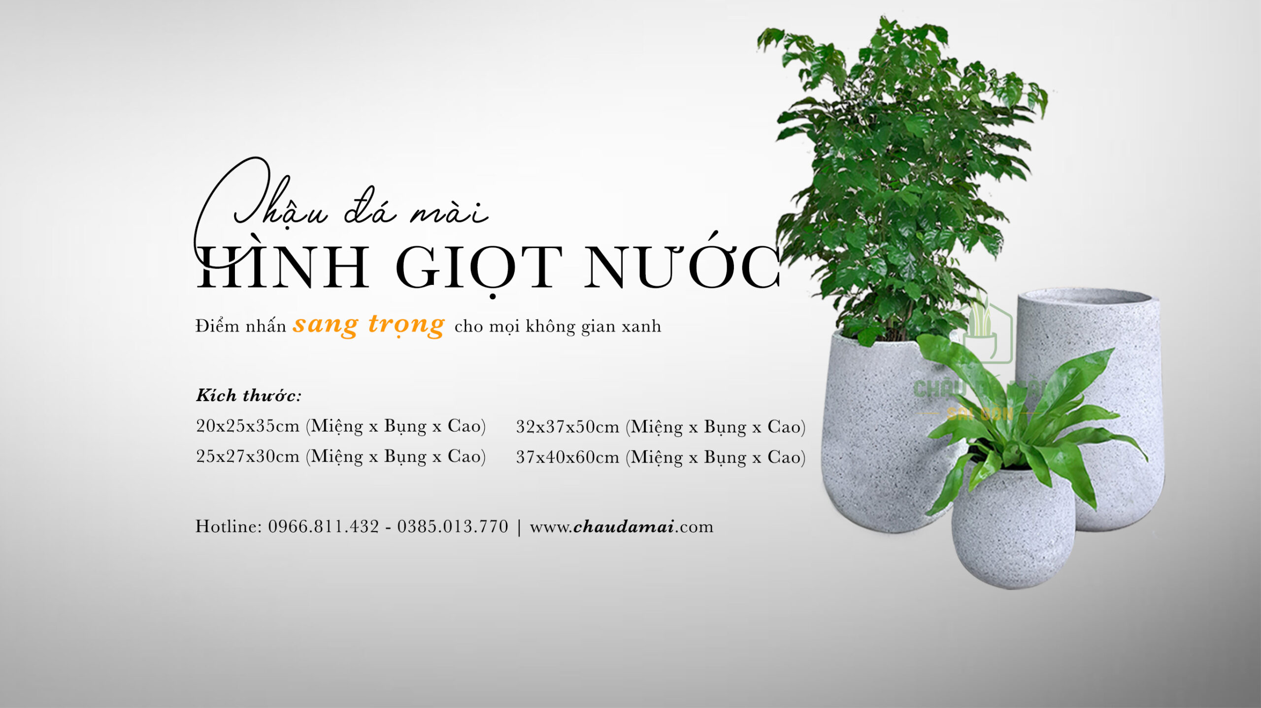 Chậu đá mài giọt nước